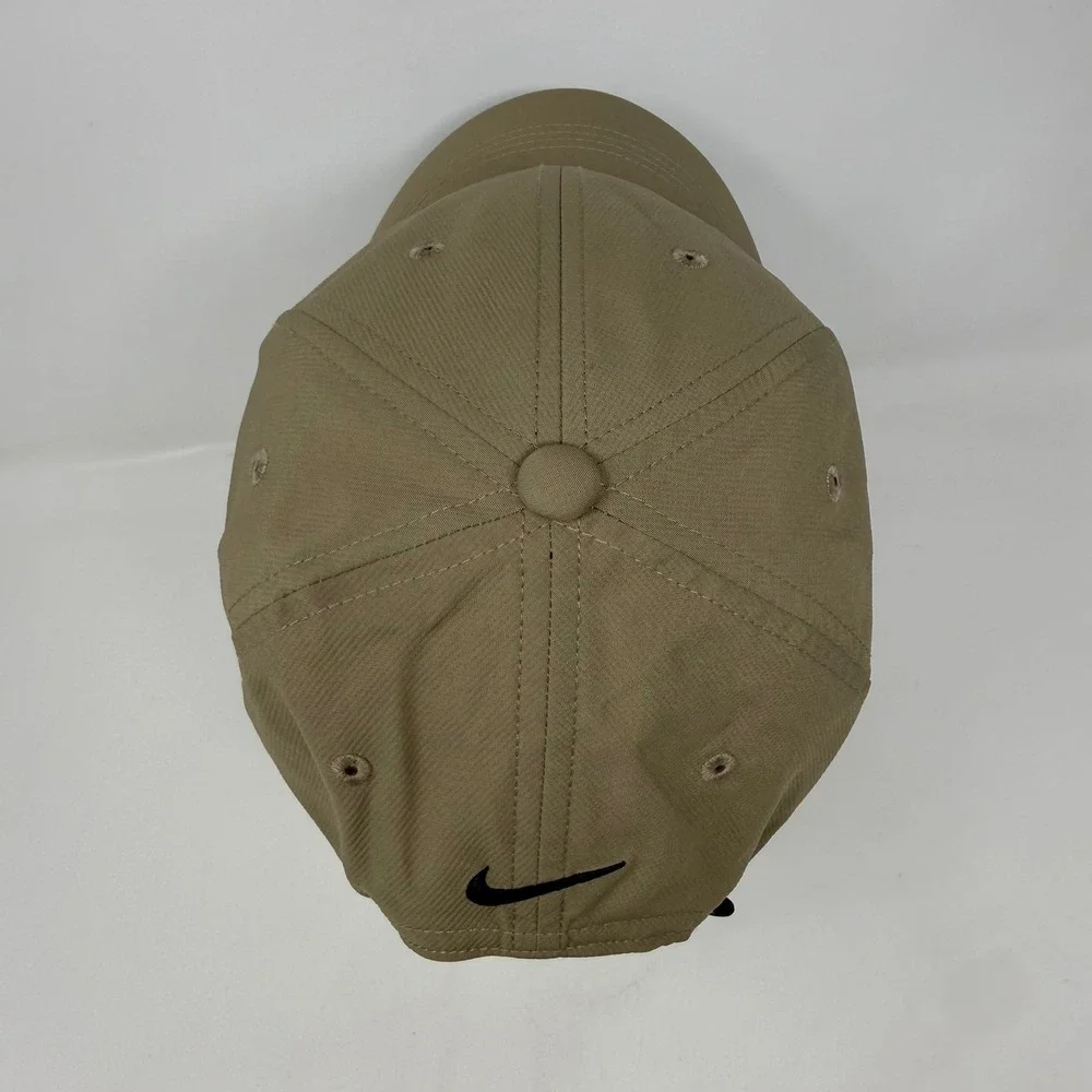 Nike Golf Hat Mens‎ One Size Khaki Tan Dri-FIT Adjustable Swoosh Baseball Cap